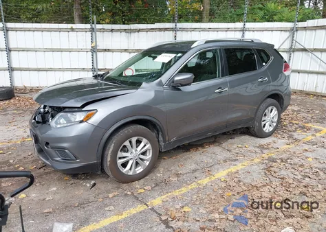 2016 Nissan Rogue Sv из США, поврежденный, VIN JN8AT2MV2GW152564